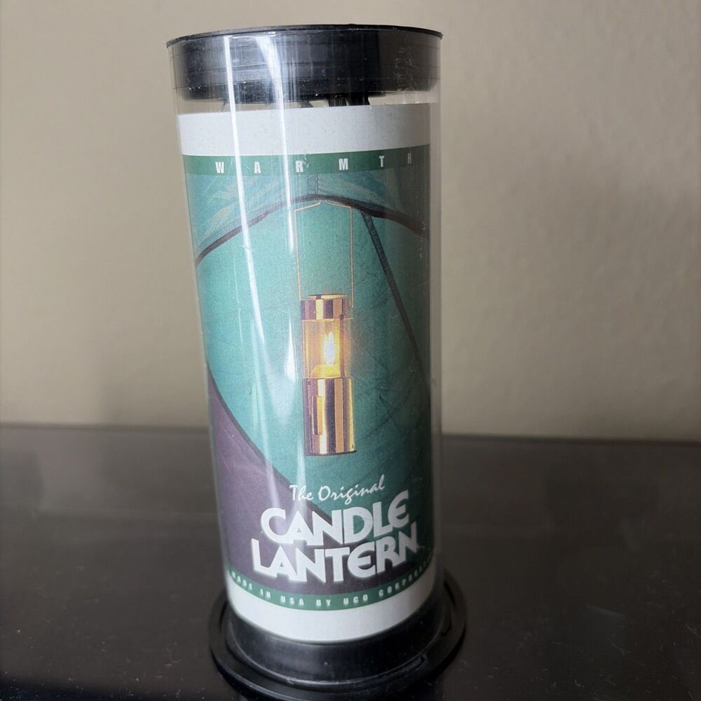 REI Collectable The Original Brass Candle Lantern by UCO Telescopic USA 4.5"
